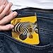 Zebra Wearing Yellow Sunglasses And Jacket Slim Bifold Wallet for Men Women, Fashion PU Leather Credit Card Holder with Double-Sided Pattern, Portable Money Organizer Purse, Best Gifts for Boys & Teen