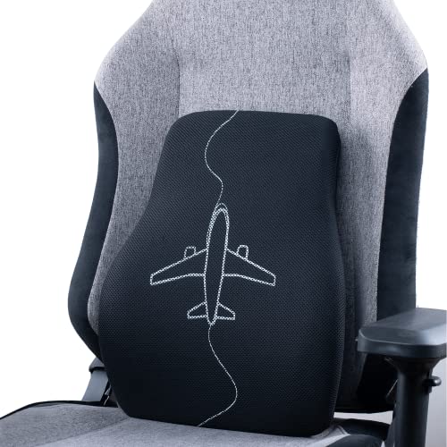 Image of Green Soul Echo Orthopedic Back /Lumbar Support Pillow| Backrest Cushion for Back Pain Relief & Posture Correction|Ideal Pure Memory Foam Back Pillow for Office Chair /Car Seat /Home Chair (Mesh Black)