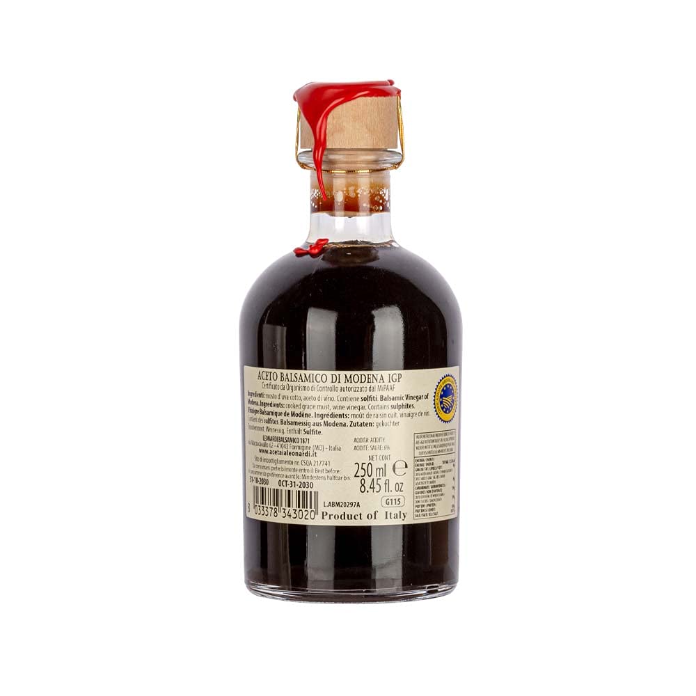 LEONARDI 1871 ACETO BALSAMICO DI MODENA I.G.P. 8 TRAVASI 250 ML