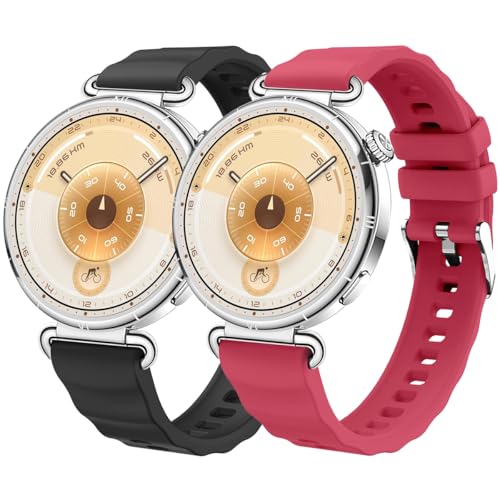 La Mejor Lista de fossil gen - solo los mejores. 48 DEALELE [Paquete de 2 correas compatibles con Huawei Watch GT6 / GT5 / GT4 41 mm / GT5 Pro 42 mm / Garmin Venu 3S / Forerunner 265S / Fossil Gen 6, correa de repuesto de silicona...