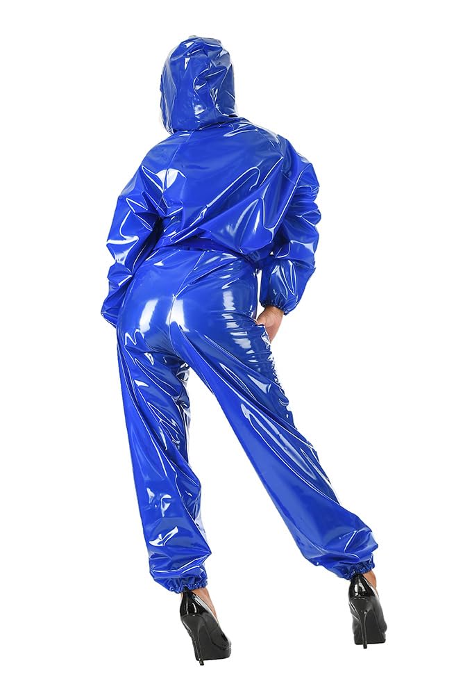 Unisex PVC Plastik Ganzanzug Regenanzug Regenmode