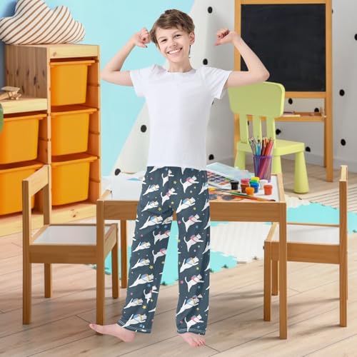 visesunny Boy's Joggers Pant Animal Printed Long Bottoms Sweatpants Cozy Athletic Loungewear Trousers with Pockets Size S-XL2