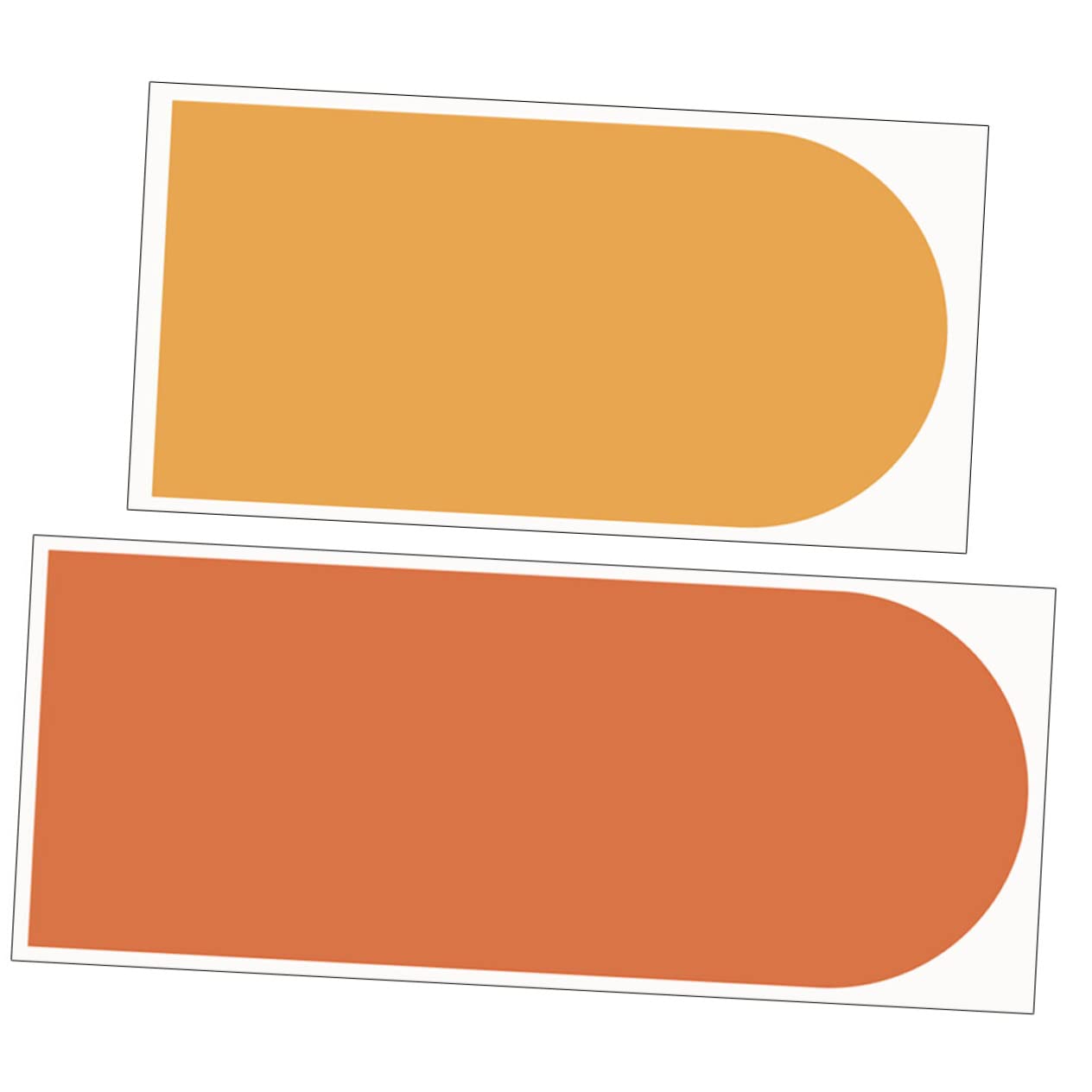 Autocollant mural arche orange : rénovation murale rapide sans peinture