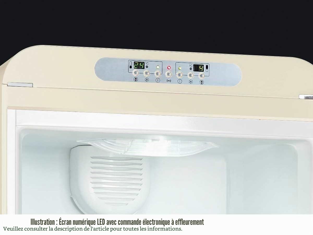 Smeg FAB32LPN1 Autonome 304L A++ Crème réfrigérateur-congélateur - Réfrigérateurs-congélateurs (304 L, SN-T, 10 kg/24h, A++, Nouvelle zone compartiment, Crème)