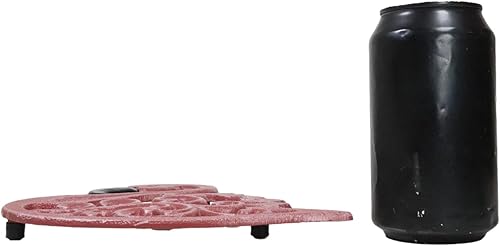 Miniatura 7 de Ebros Gift Figura decorativa de hierro fundido, paraíso tropical, pájaro flamenco rosa con volutas, salvamanteles de mesa decorativa, bosque