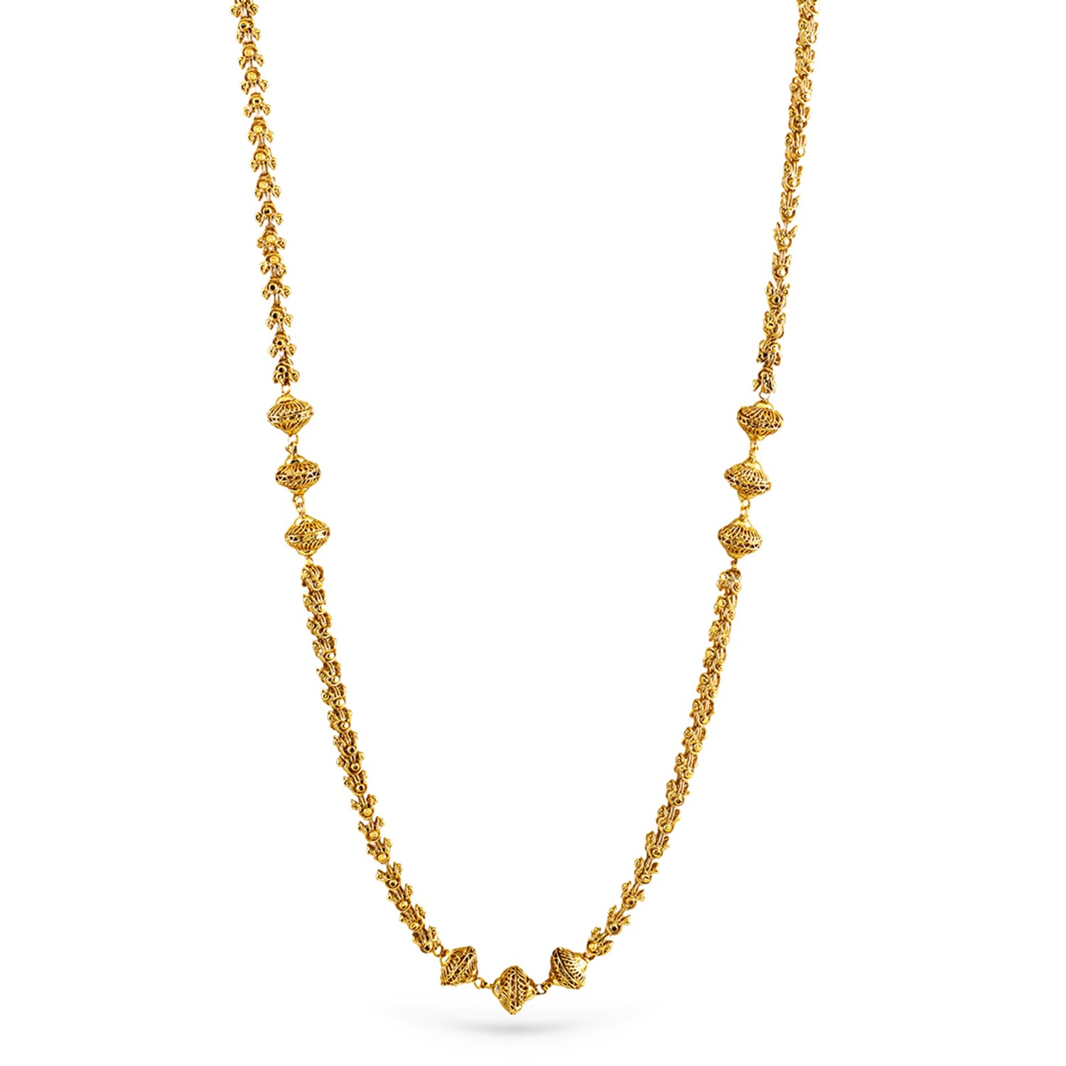 22K Gold-Plated Handcrafted Long Necklace-Ruby, AD & CZ with Beaded Motifs for Women – Weddings, Festive Occasions & Traditional Celebrations-image-30