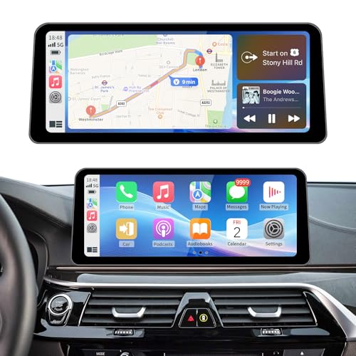 BARGGN ���C�����X CarPlay/Android Auto 10.25/12.3�C���` �^�b�`�X�N���[�� BMW 3/4�V���[�Y F30/F31/F32/F33/F34/F35/F36 (2013-2015) NBT�V�X�e�� �J�[���W�I���V�[�o�[ 