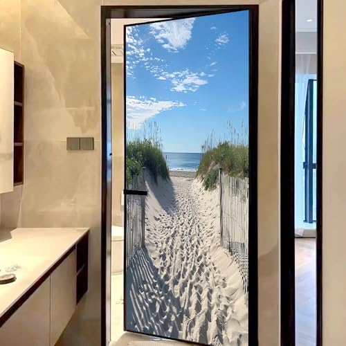 Vinilo Decorativo para Ventana Vista Rústica Oceánica 27.6x47.2 in miniatura 4
