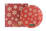DIAMETRO: 19 CM PuntoCasaStore Bilancia Natalizia da Cucina Rossa Max 5 kg DIAM.19 CM con Scatola Regalo Natale