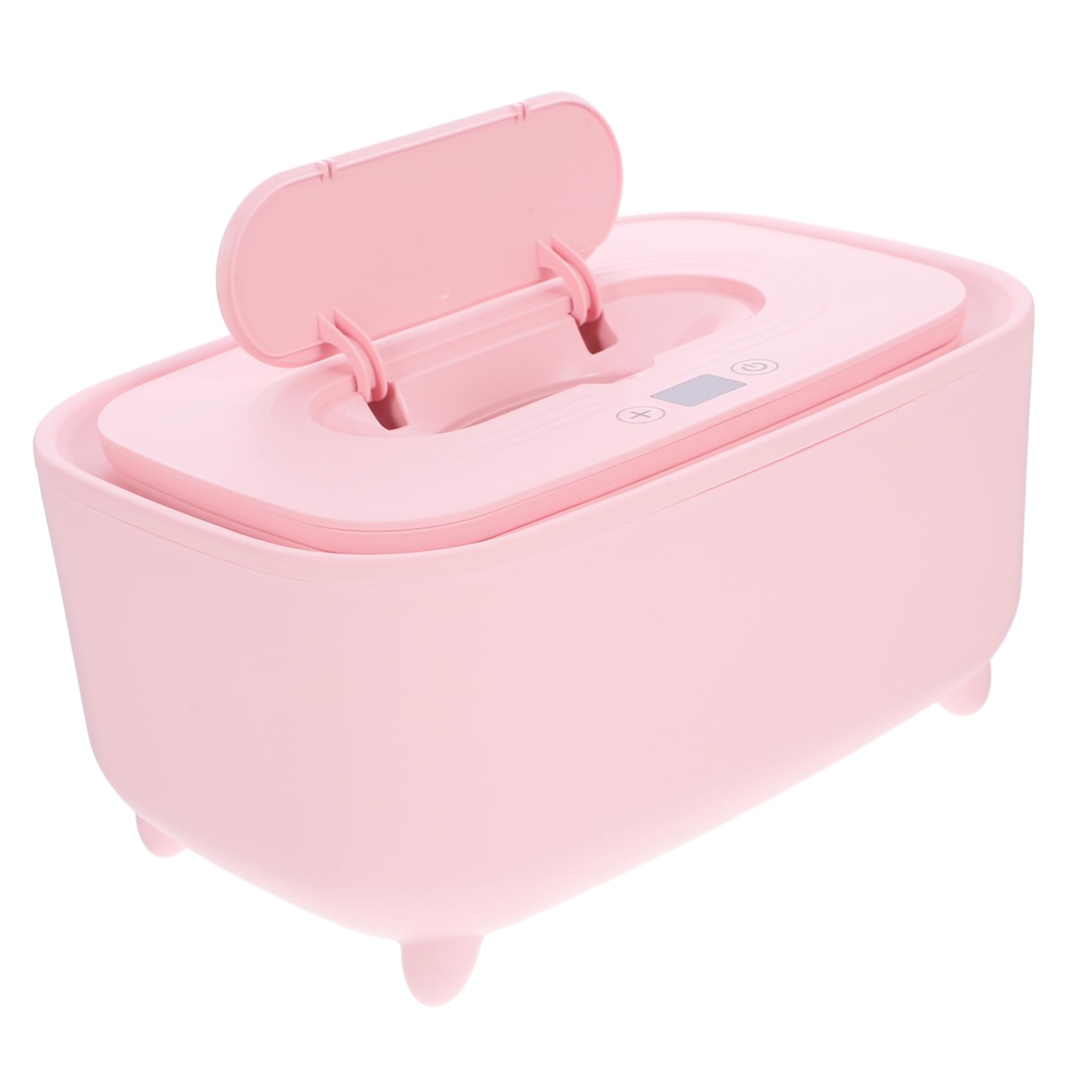 SUPVOX 3 Pièces Boîte De Tissus Chaude Et Intelligente Tu Lingettes Distributeur Simplement Plus Chaud Chauffe-lingette pour Bébé Rose PP