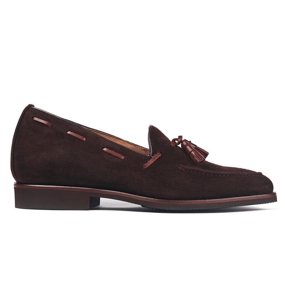 MASALTOS Zapatos de Hombre con Alzas Que Aumentan Altura hasta 7 cm. Fabricados EN Piel. Modelo Bolonia