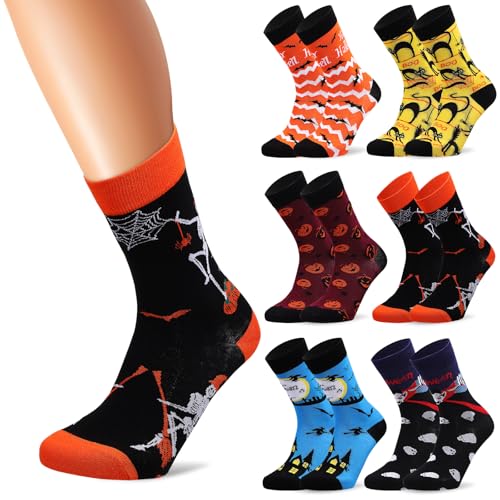 Calcetines de Halloween cómodos para fiestas temáticas y otoño