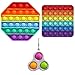 Aclouddates Pop IT Fidget Toys Set Antistress Spielzeug pop Fidget ​popits Anti Stress popets Spielzeug Push pop pop Bubble Fidget Sensorisches Spielzeug zur Ablenkung bei Stress & Nervosität