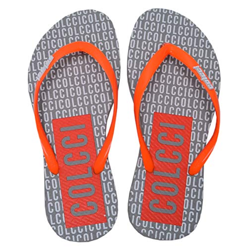 Chinelo Feminino Colcci Laranja e Cinza