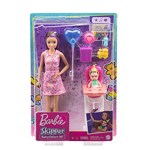 Barbie GRP40 - „Skipper Babysitters Inc." Geburtstag-Spielset mit Babysitter-Puppe & Baby-Puppe (schwarzhaarig) mit Farbwechseleffekt und Zubehör, für Kinder von 3 bis 7 Jahren – Bild 7