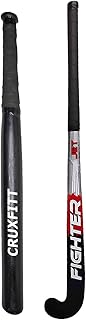 APOLESTAR Solid Wooden Basebat Combo with Hockey Stick for Men/Women/Boy and Girls for Practice and Also use for Self Defence Wooden Hockey Stick - 36 inch