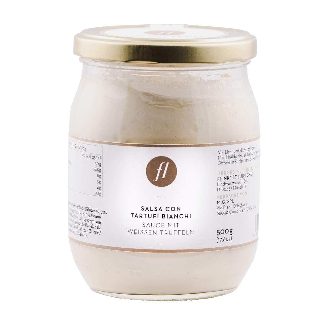 Feinkost Luigi - Trüffelsauce / Salsa mit 6% echten weißen Trüffeln (500g)