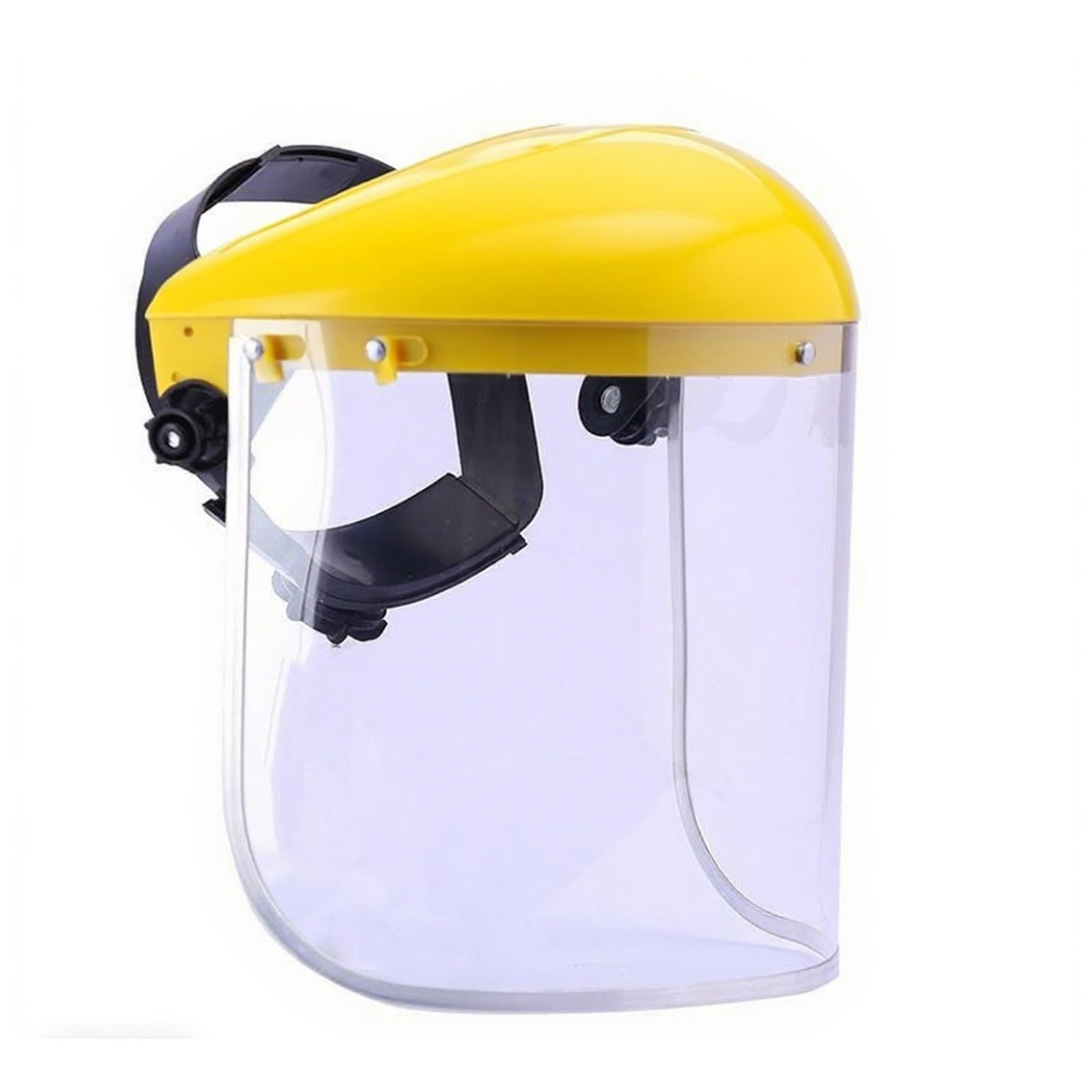 Yanwuwa Men's Yellow Full Face Cover With Clear Visors Impacts Resistant Design Covers For Industrial Use For Grinding And Cutting