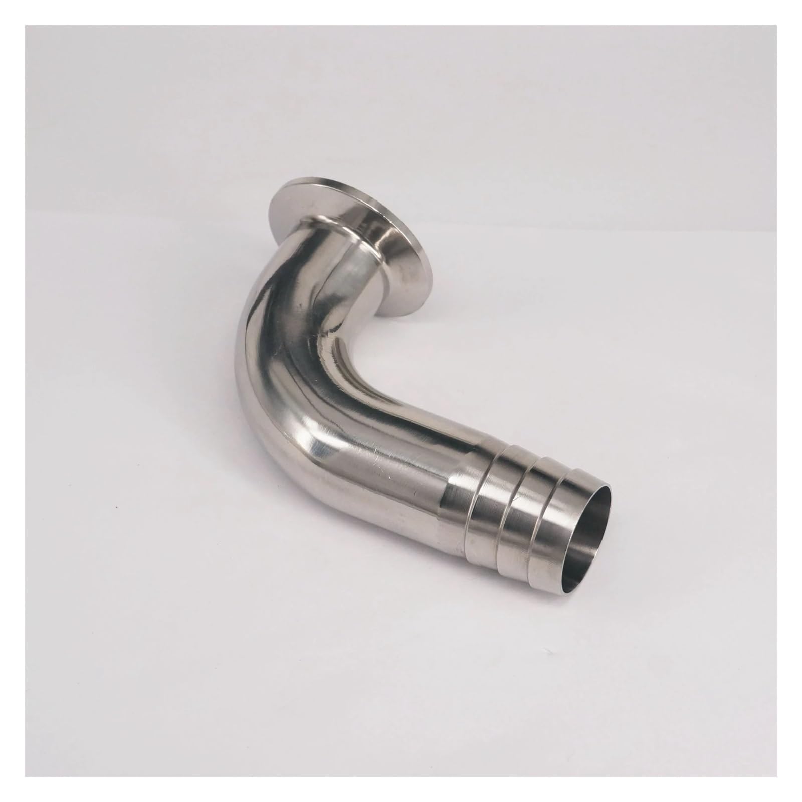 Hose I/D 32mm Barbed Wire 304 Stainless Steel Ferrule OD 1.5" Ferrule 90 Degree Elbow Pipe Fitting