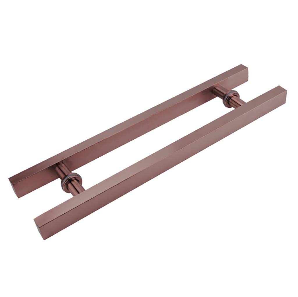 Poignée en acier inoxydable or rose brossé pour sublimer les portes de bureau de standing