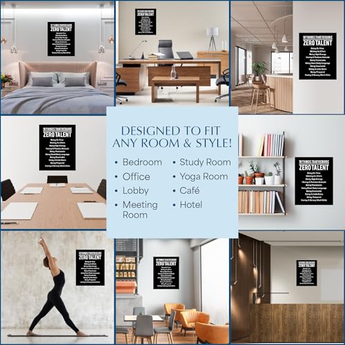10 Things That Require Zero Talent - Motivational Wall Art Print | Inspirational Quote Decor for Home, Office, or Gym | Leadership and Encouragement Gift (Unframed, 8 x 10 inches) - Image 5