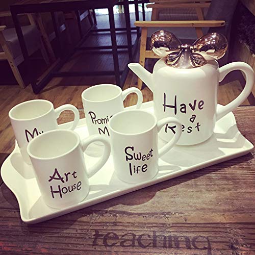 Ensemble de tasses à café de style anglais en céramique - 6