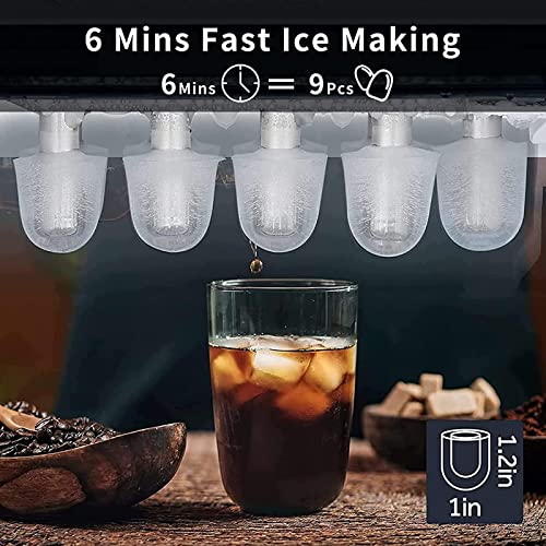 Máquina de hielo portátil para encimera, 25.5 lb/24h miniatura 7