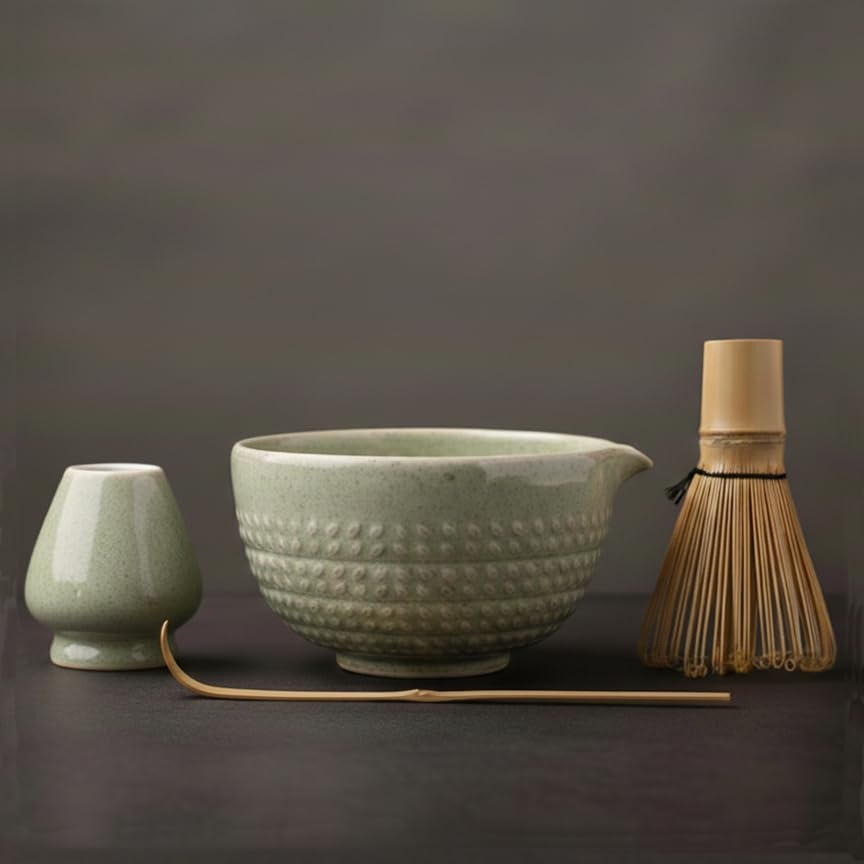 Amazon.com: Matcha Whisk Set - 15 OZ Matcha Bowl with Spout and