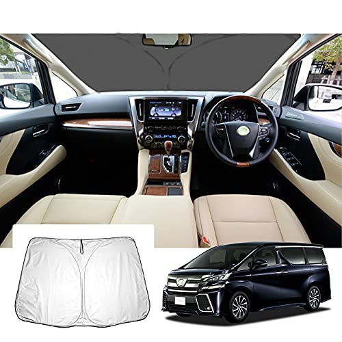 【GAFAT】トヨタ アルファード 3代目 ヴェルファイア 2代目 30系 2015年~2023年 アルファード30系 サンシェード 専用 ヴェルファイア30系 車用サンシェード フロントガラス用 UVカット 折り畳み 遮光 断熱 紫外線カット 日よけ 収