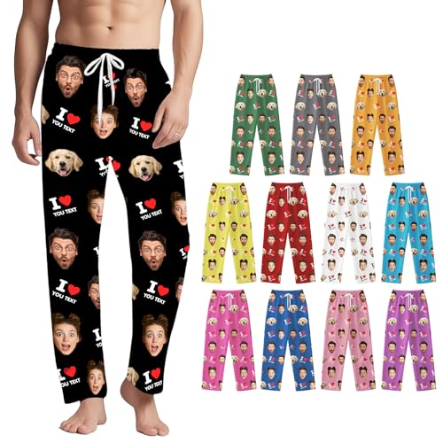 iDIY Pantalones de Pijama Personalizados con Foto y Texto -