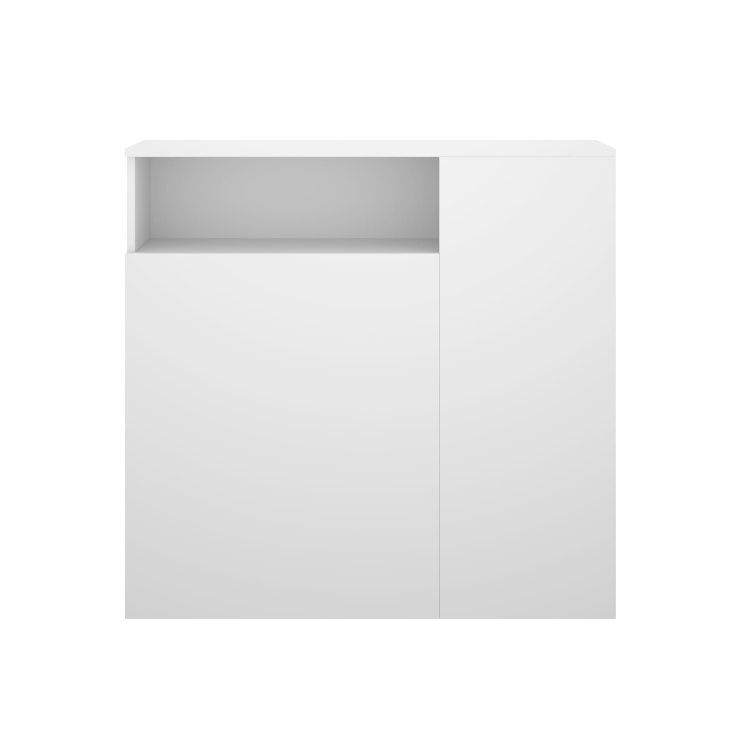 DEKIT GRUPO RIMOBEL TEN - Cabecero con estantes para cama de 90 - BLANCO - 96 x 23,4 x 99