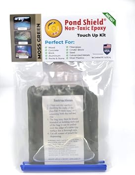 Pond Armor SKU-MGREEN-TU Pond Shield Moss Green Touch Up Kit Non-Toxic epoxy Coating