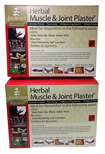 JADIENCE Severe Joint Pain Relief Kit: Dit Da Jow Formulas Penetrate Deep for Serious Muscle, Joint & Nerve Pain | 4 Natural Herbal Plasters, 1oz Body Pain Reliever Spray, Gauze, Tape & Bandage Wrap