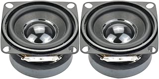 ALHAQ 2Pcs Subwoofer HiFi 2 Inch 4 Ohm 5W Full Range Speaker Mini Woofer Speakers DIY Audio Subwoofer Loudspeaker