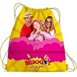 Salvo & Giorgia – Zainetto a Sacca per Bambini 34x40 cm | Borsa Leggera con Lacci, Perfetta per Scuola, Sport e Tempo Libero