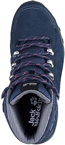 Jack Wolfskin Women's Refugio Texapore Mid Hiking Shoe Backpacking Boot, Dark Blue/Grey, 6 | Image 6