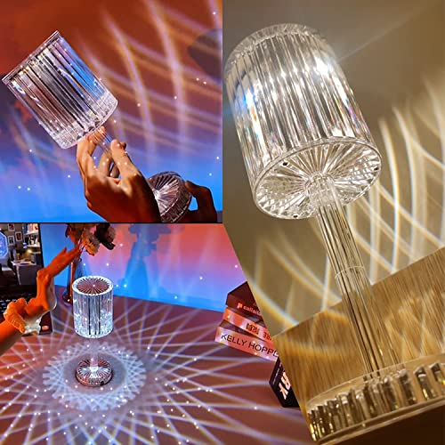 Image of (16 RGB Colors RGB Crystal Lamp With Remote Control, Touch Control, Light Beside Led Lamp Crystal Night Light For Bedroom Living Room Party Bar Wedding (USB Type-C)