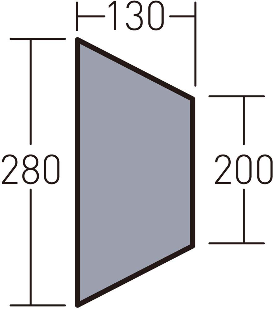 Ogawa 1434 Tent Sheet, PVC Multi-Sheet, Twin Resta, Half Inner Use, Silver (Light Gray)