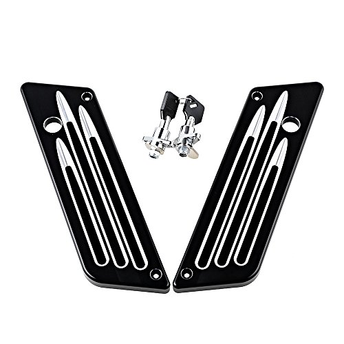 Combo Premium Astra Depot: Cerradura para Alforja Dura + Cubierta de Pestillo Compatible para Harley FLH FLT Touring 1993-2013 miniatura 6