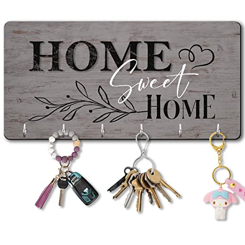 Image of kotart Unique Stylish Modern Wooden Key Holder for Home Decor Living Room Office with Stylish Key Organizer | Designer Wall Decor | Wall Art Decorative Items | Wall Decoration (Hanging 7)