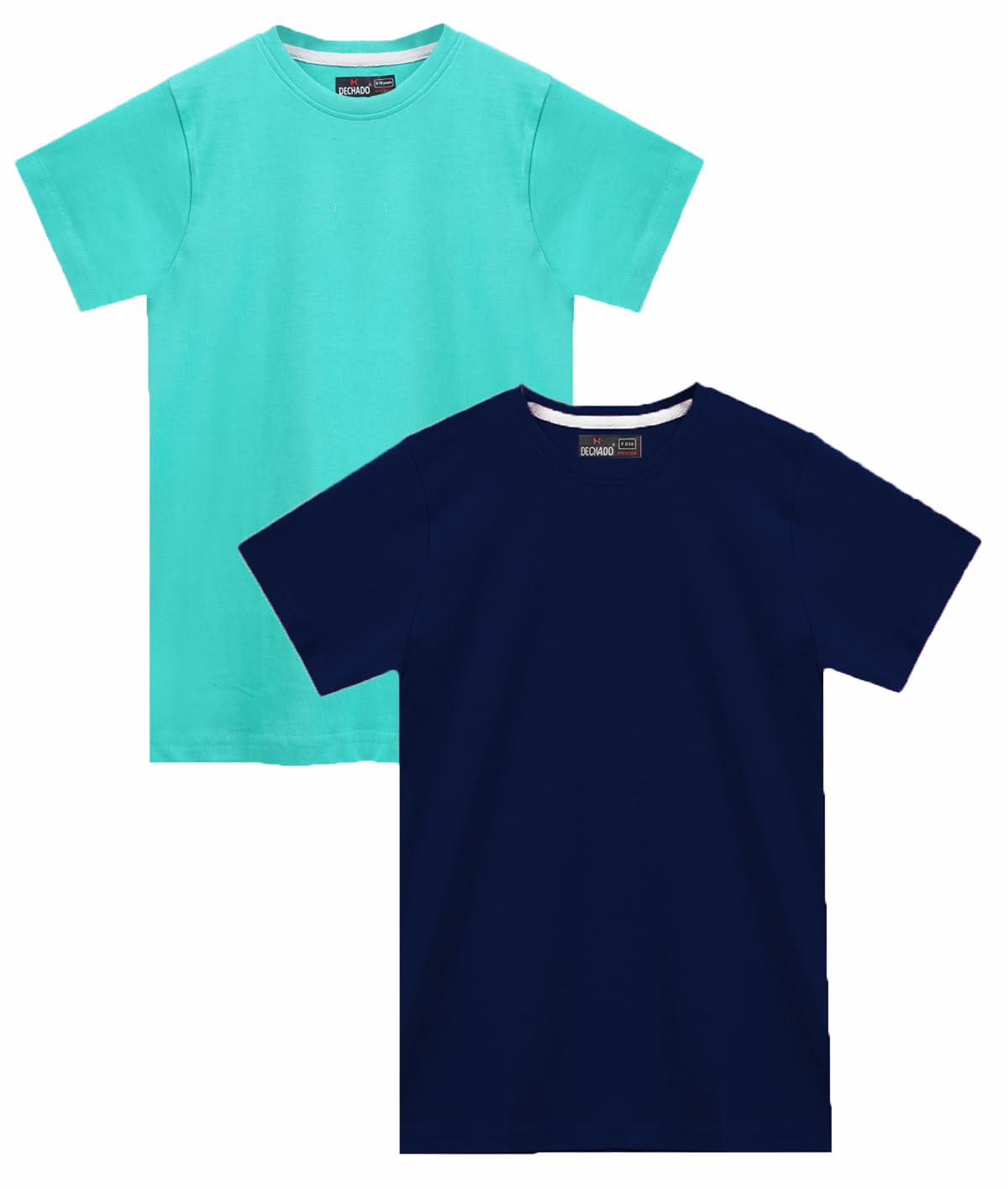 DECHADO Kids 100% Cotton Solid Combo T-Shirt Maroon and Navy Blue Round Neck Half Sleeve Boys Girls Casual Wear Pack of 2 ... - Review, Price and Buying Guide
