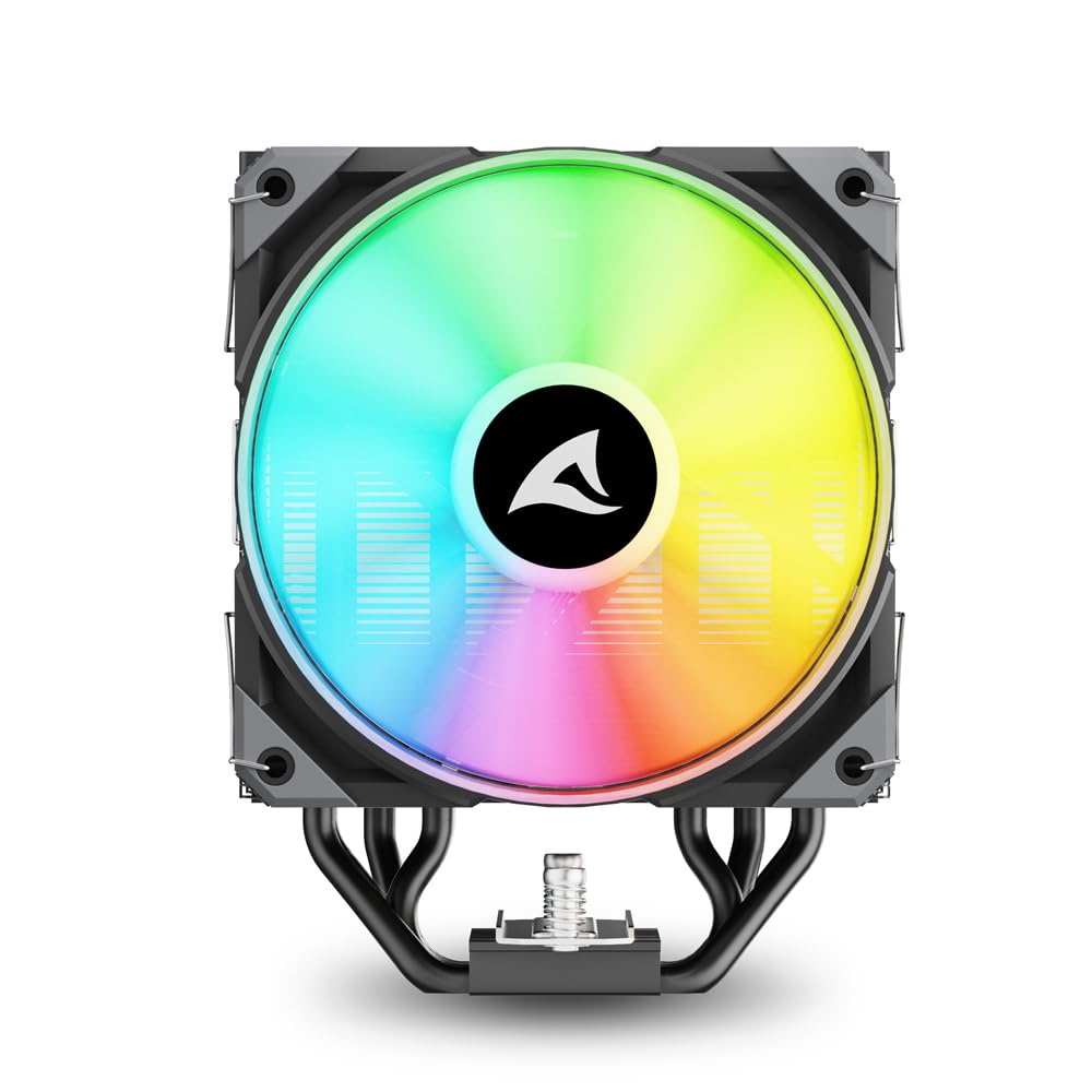 Sharkoon A50 Schwarz, RGB, CPU-Kühler