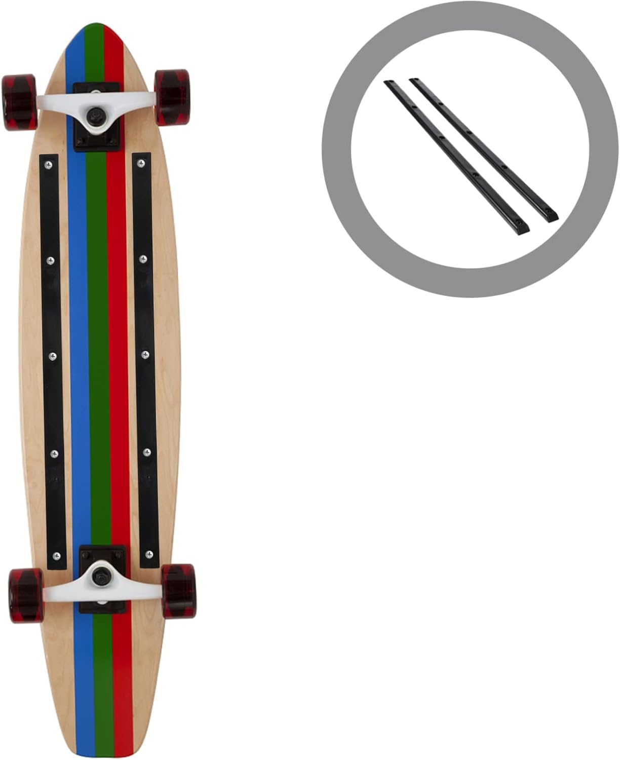 Yardwe 4 Pcs Skateboard Bumper Replaceable Plastic Deck