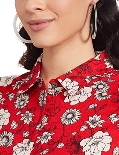 Image of Spykar Women's Cotton Classic Knee-Length Casual Dress