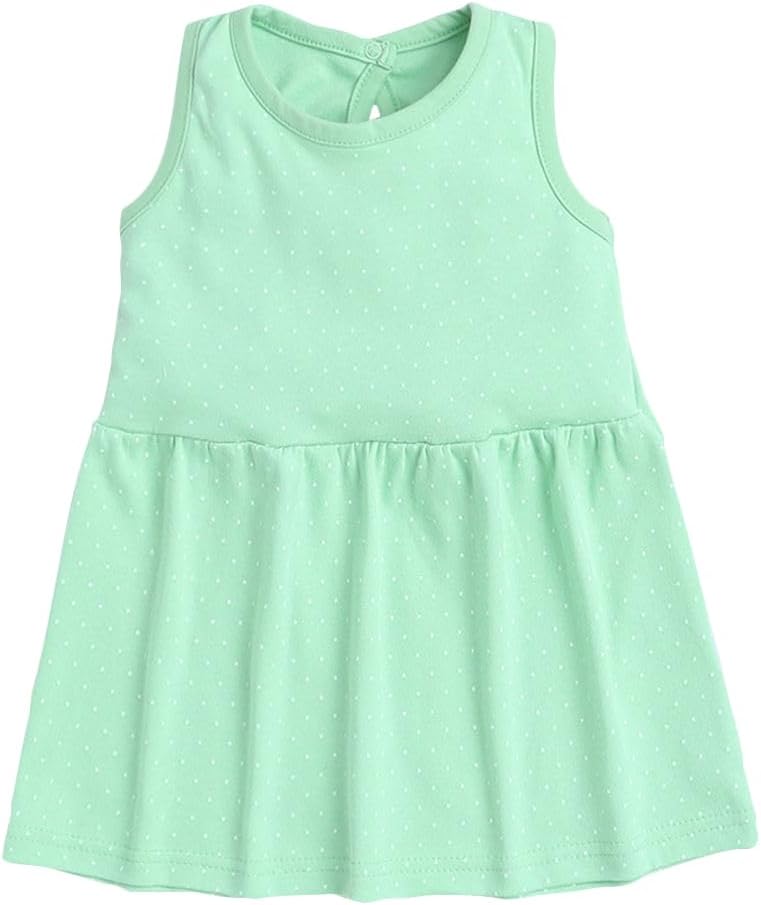 Hopscotch Girls Polka Dot Cotton A-Line Knee-Length Casual Dresses