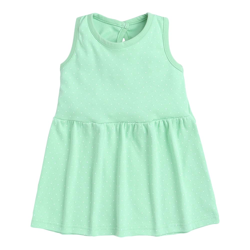 Hopscotch Girls Polka Dot Cotton A-Line Knee-Length Casual Dresses