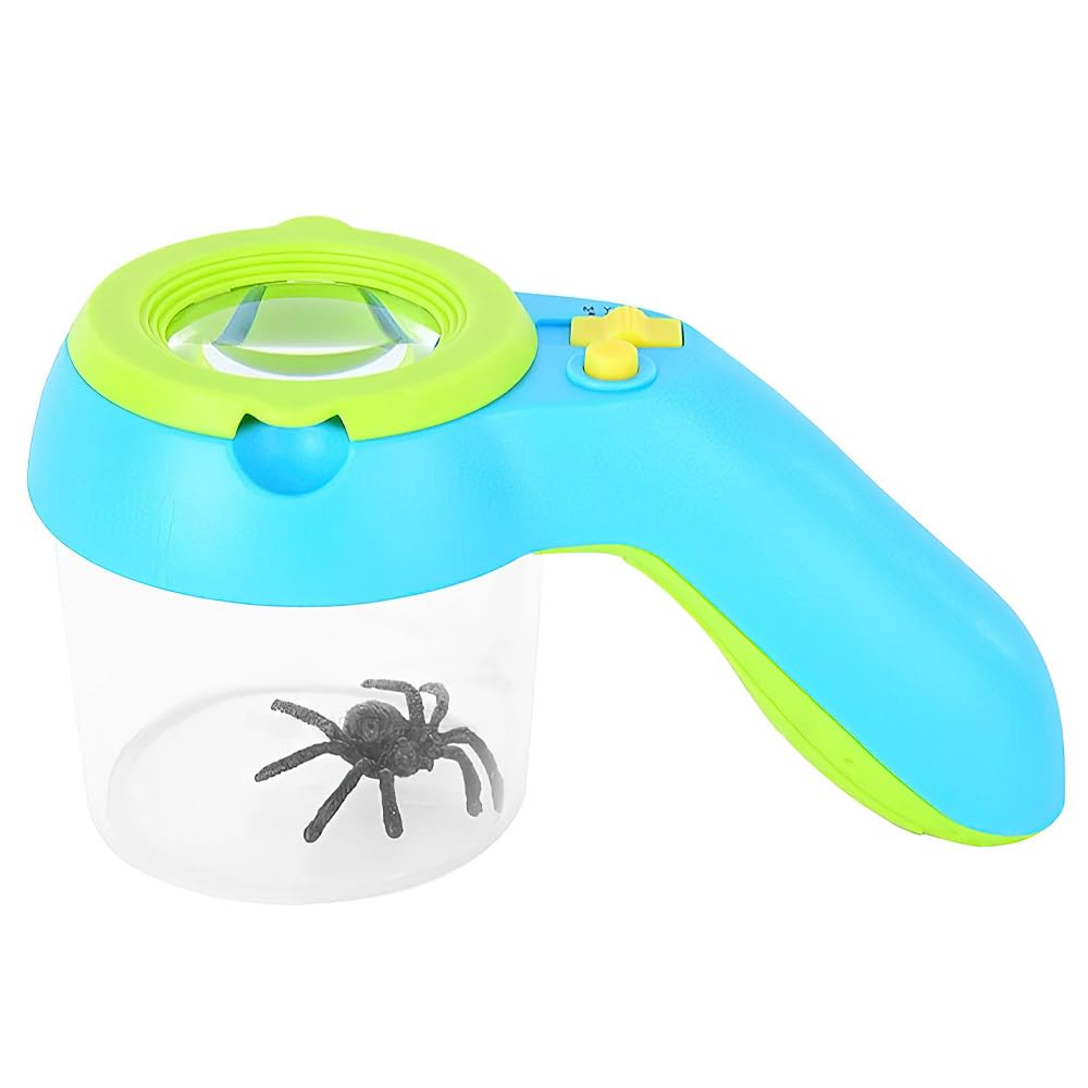 LUFEIS Lupa para Insectos,Juego de Explorador para Niños con Caja Observación Insectos,Caja de Insectos de Aumento con Lámpara,Aire Libre para Niños Juguetes,para Ciencia y Naturaleza,Exploració