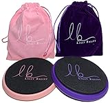 Lully Ballet 2 Pack Turn Board with Carrying Bag Pink & Purple - Releve Turning Board for Dancers Helps Improve Turns and Pirouettes
