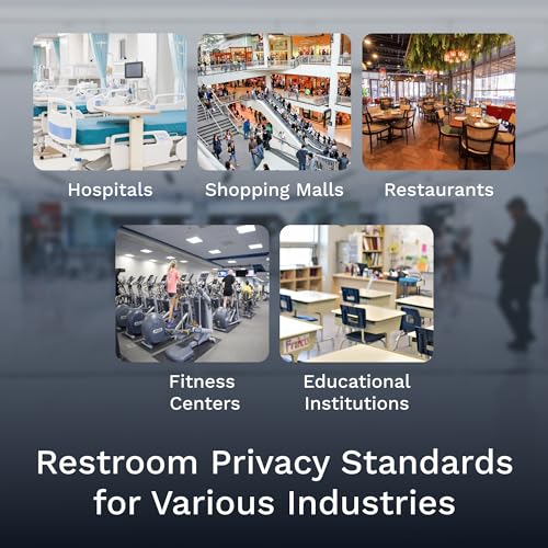 VIZILOK Commercial Door Lock for Bathroom Privacy, Safety, Standard Indicator Lock in Satin Chrome, ANSi Grade2, Perfect for Restaurants, Medical Offices, Airbnb, Dorms, Gyms, Fitting Room by VIZILOK - Image 5