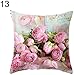 Produktbild JoyRolly Country Rose Square Throw Pillow Protector Fall Kissenbezug Bettwäsche Artikel 13#